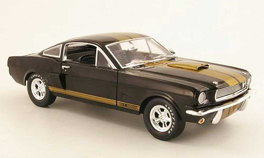 Shelby GT 350 1966 1/18 Shelby Collectibles 1966 H nero/or modellino in miniatura