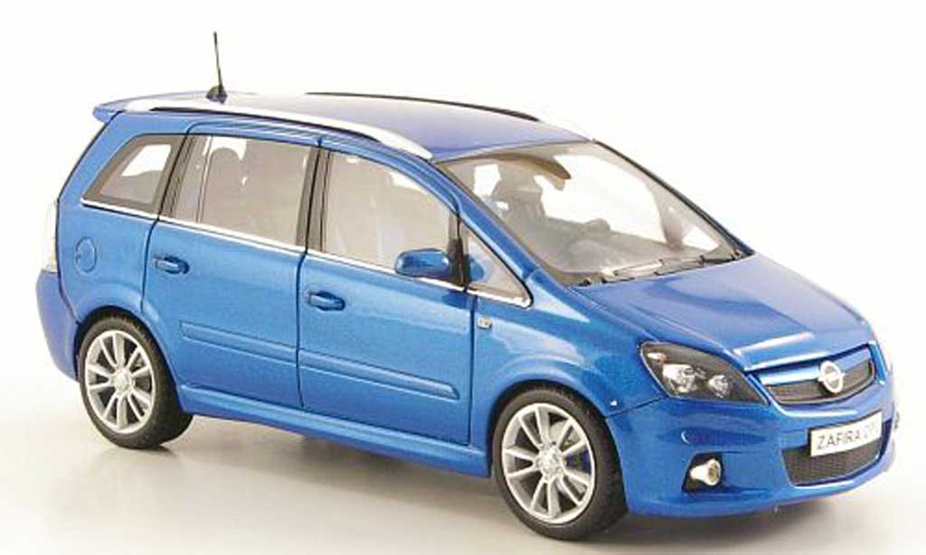 Opel Zafira 1/43 Minichamps B OPC blu modellino in miniatura