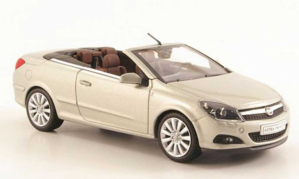 Opel Astra 1/43 Minichamps H Twin Top grigiobeige modellino in miniatura