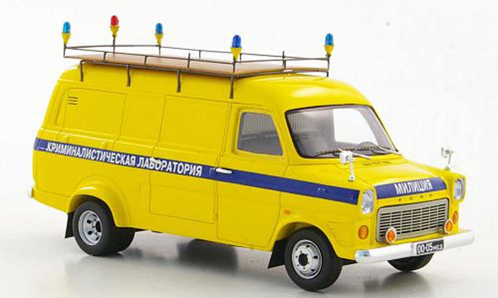 Ford Transit 1/43 Adler MkI Kriminalistisches Laboratorium - Polizei Moskau 1974 modellino in miniatura