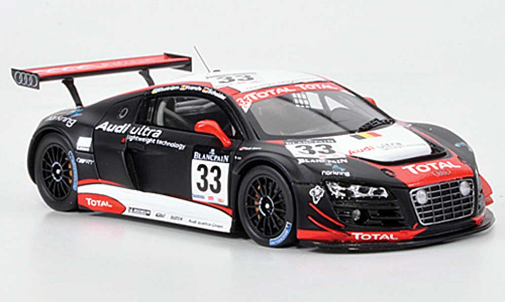 Audi R8 LMS 1/43 Spark LMS No.33 Total/ultra 24h Spa 2011 modellino in miniatura