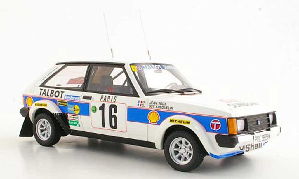 Talbot Sunbeam 1/18 Ottomobile Lotus No.16 G.Frequelin / J.Todt Rally Monte Carlo 1981 modellino in miniatura