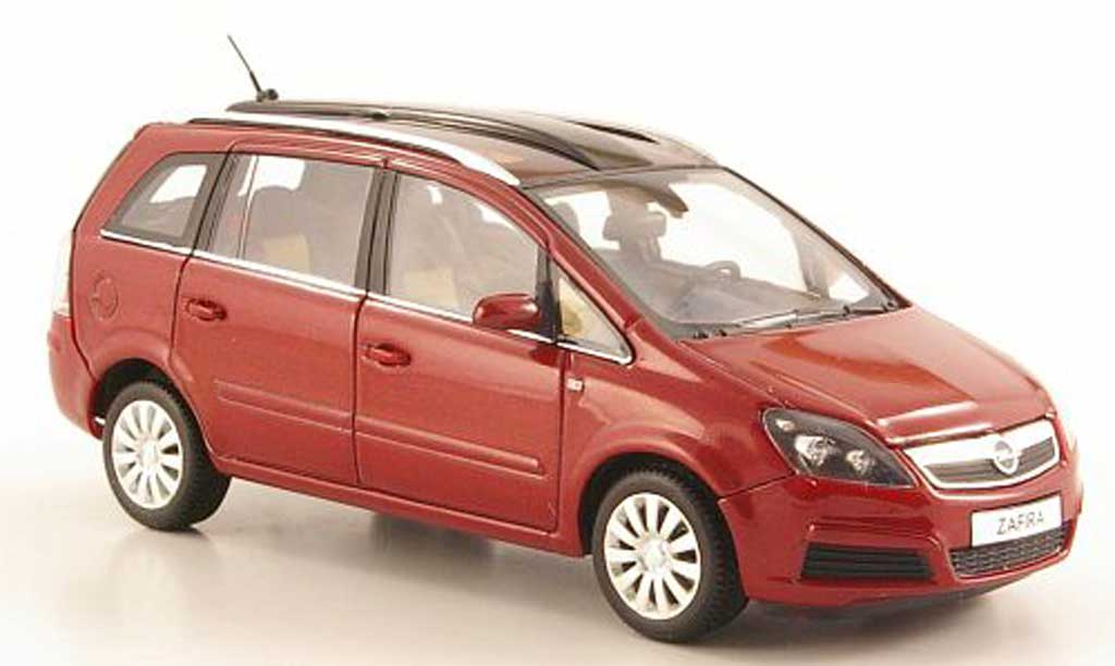 Opel Zafira 1/43 Minichamps B rosso 2005 modellino in miniatura