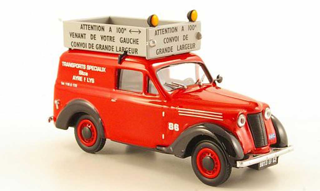 Renault Juvaquatre 1/43 Eligor Convoi Exceptionnel Transports Speciaux modellino in miniatura