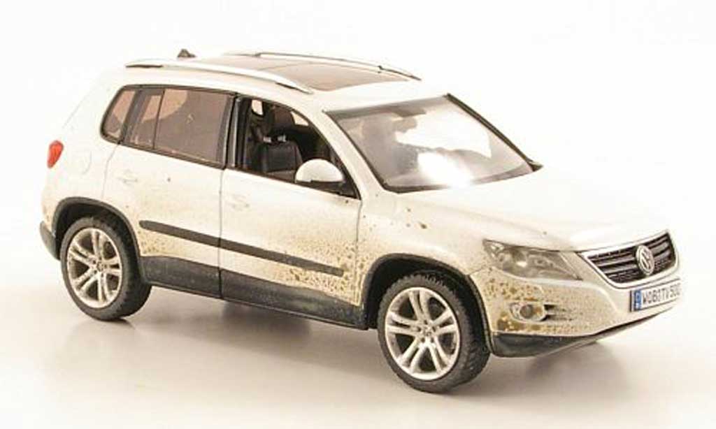 Volkswagen Tiguan 1/43 Schuco bianco avec Schmutzpartikeln 2008 modellino in miniatura
