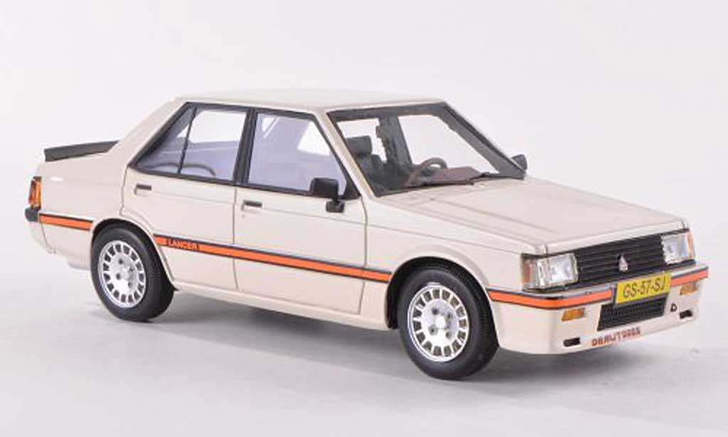 Mitsubishi Lancer 2000 Turbo 1/43 Neo 2000 Turbo EX PWO cremebianco 1980 modellino in miniatura