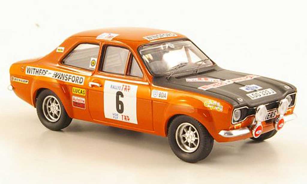 Ford Escort RS 1600 1/43 Trofeu RS 1600 TC No.6 Withers of WinsRally Portugal 1971 modellino in miniatura