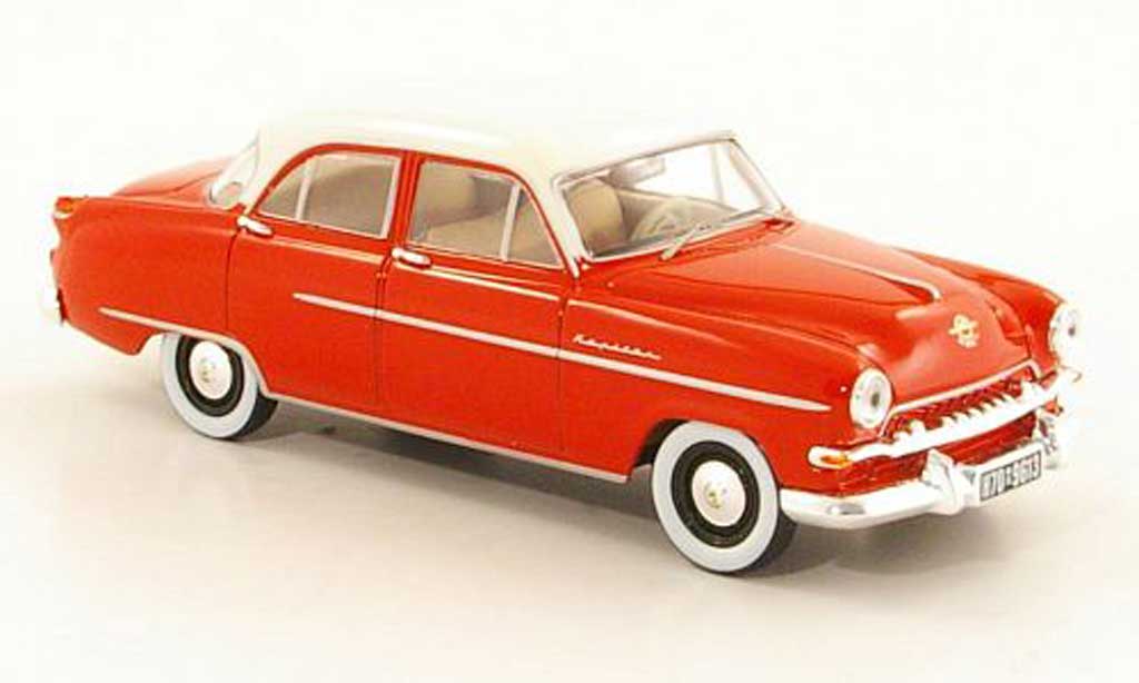 Opel Kapitan 1/43 Starline rosso/bianco 1954 modellino in miniatura