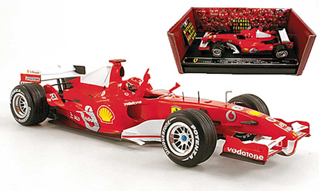 Ferrari F1 1/18 Hot Wheels Elite 248 No.5 M.Schumacher GP Italien 2006 modellino in miniatura