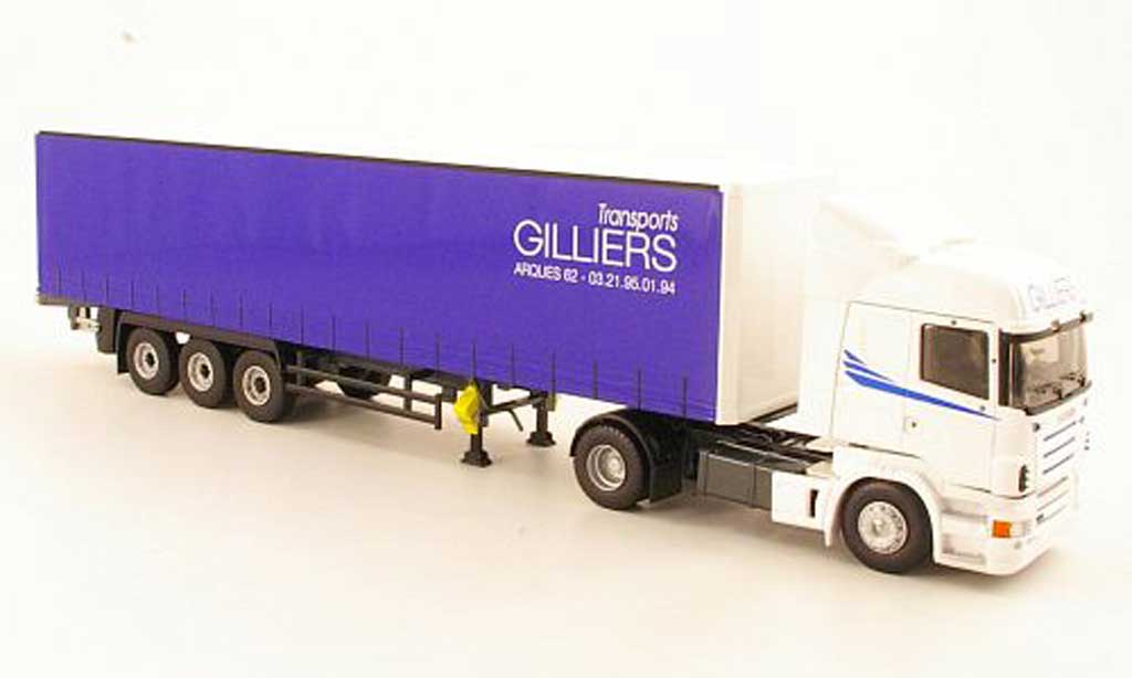 Scania Serie R 1/43 Eligor HighlineTransports Gilliers Gardinenplanen-SZ modellino in miniatura