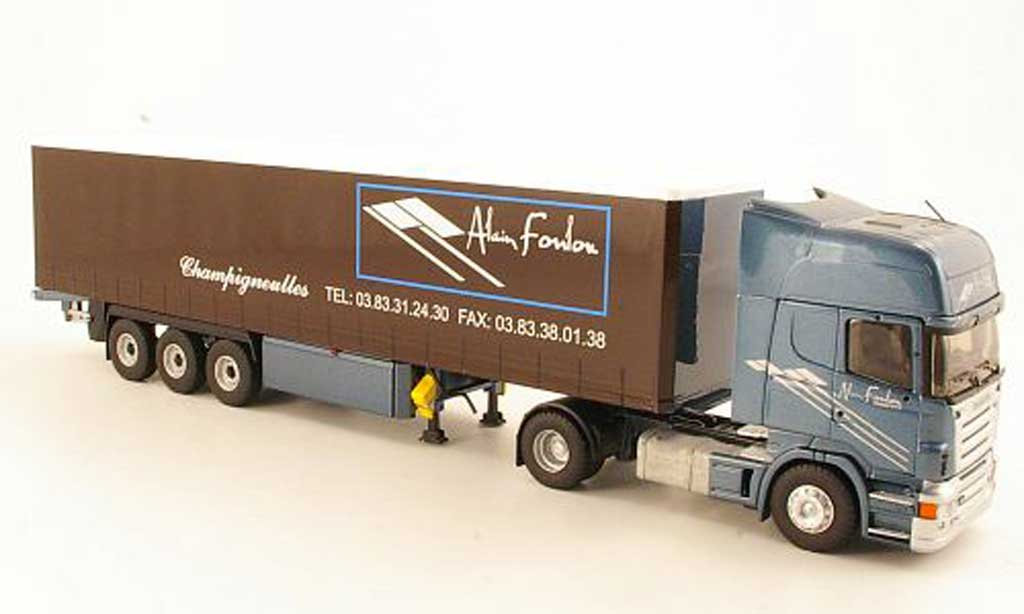 Scania Serie R 1/43 Eligor Topline Alain Foulon Gardinenplanen-SZ modellino in miniatura