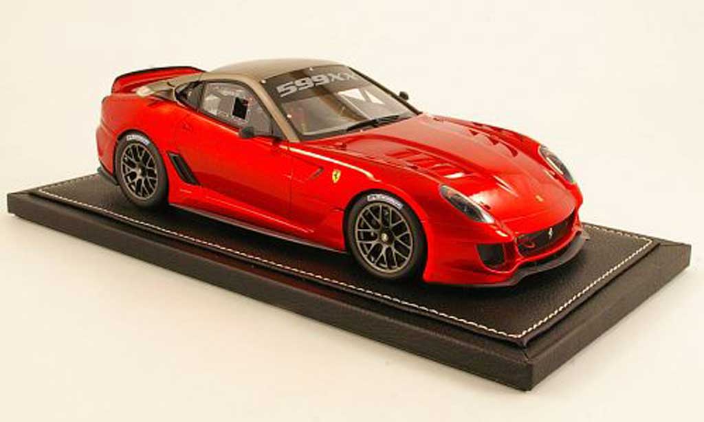 Ferrari 599 XX 1/18 BBR Models XX rosso/grigio 2009 modellino in miniatura