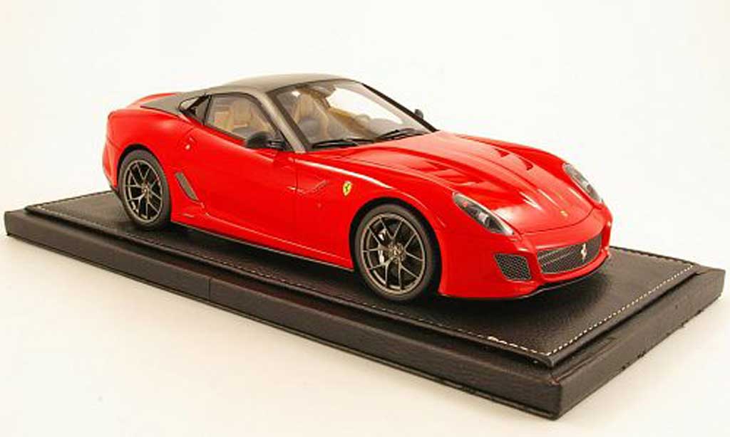 Ferrari 599 GTO 1/18 BBR Models GTO rosso/grigio modellino in miniatura