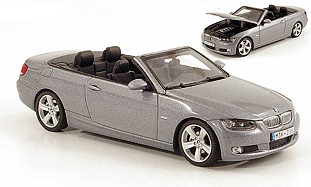 Bmw 335 E93 1/43 Autoart E93 Cabrio grigio 2006 modellino in miniatura