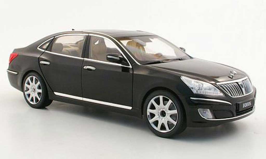 Hyundai Equus 1/18 Minikraft nero modellino in miniatura
