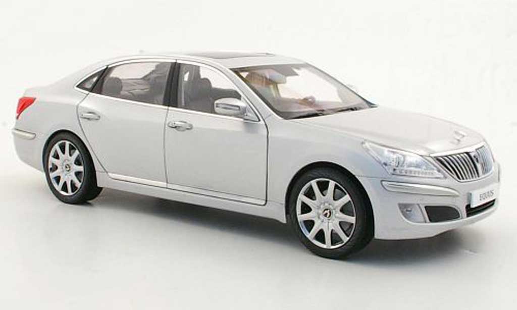 Hyundai Equus 1/18 Minikraft grigio metallise modellino in miniatura