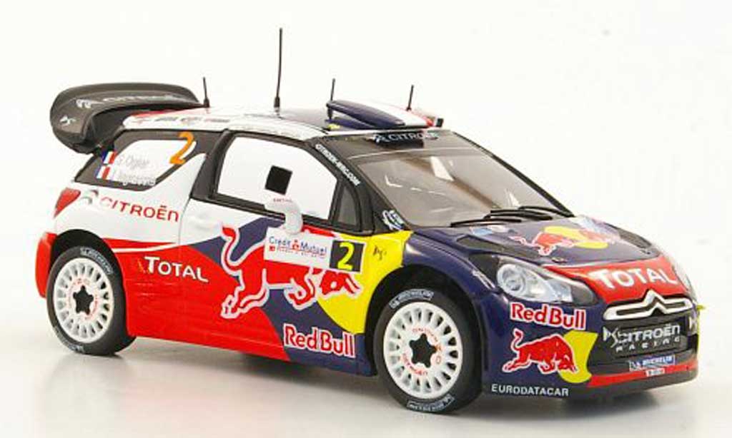 DS Automobiles DS3 WRC 2011 1/43 Spark WRC 2011 No.2 S.Ogier / J.Ingrassia Rally Frankreich modellino in miniatura