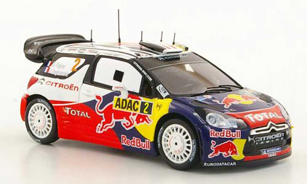 DS Automobiles DS3 WRC 2011 1/43 Spark WRC 2011 No.2 S.Ogier / J.Ingrassia Rally Deutschland modellino in miniatura