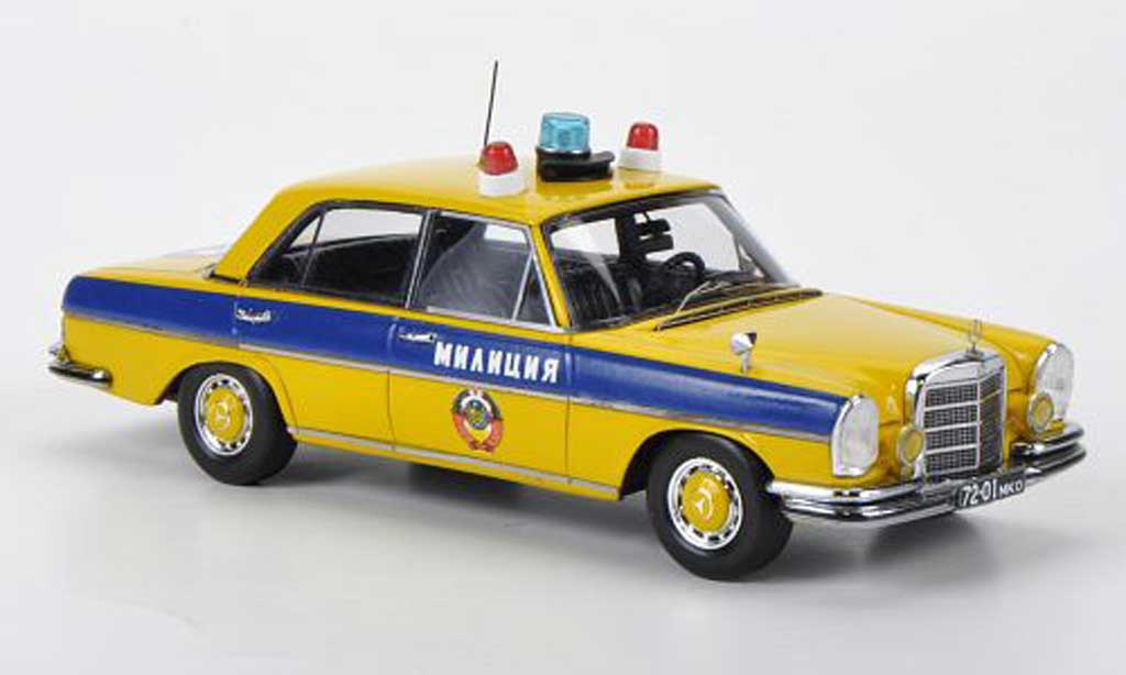 Mercedes 280 SE 1/43 DIP Models SE (W108) GAI - Milizija Mockba Polizei Moskau 1975 modellino in miniatura