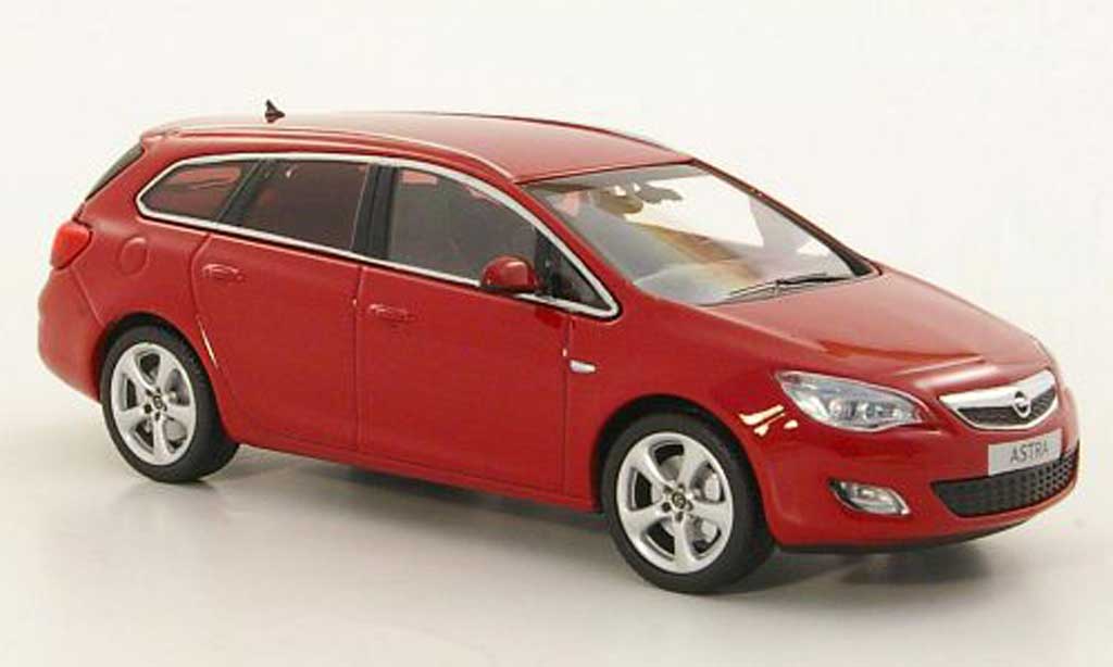 Opel Astra 1/43 Minichamps Sportstourer rosso 2010 modellino in miniatura