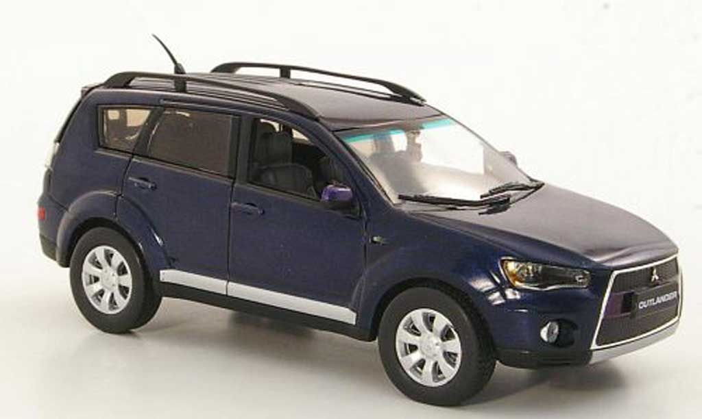 Mitsubishi Outlander 1/43 Vitesse blu 2010 modellino in miniatura