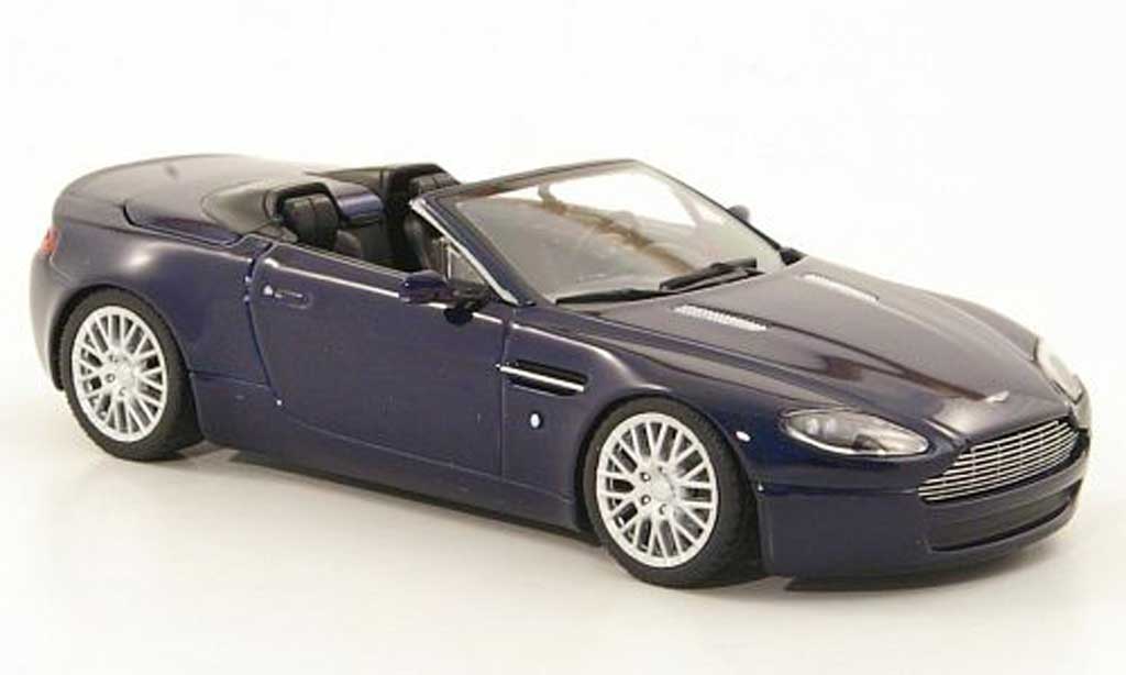 Aston Martin V8 Roadster 1/43 Minichamps Roadster blu Sondermodell MCW 2008 modellino in miniatura