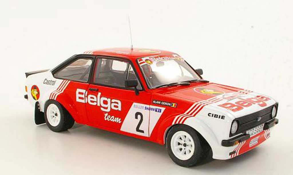 Ford Escort MK2 1/18 Sun Star MK2 1800 No.2Belga R.Droogmans / A.GeronSkoda Rally 1981 modellino in miniatura