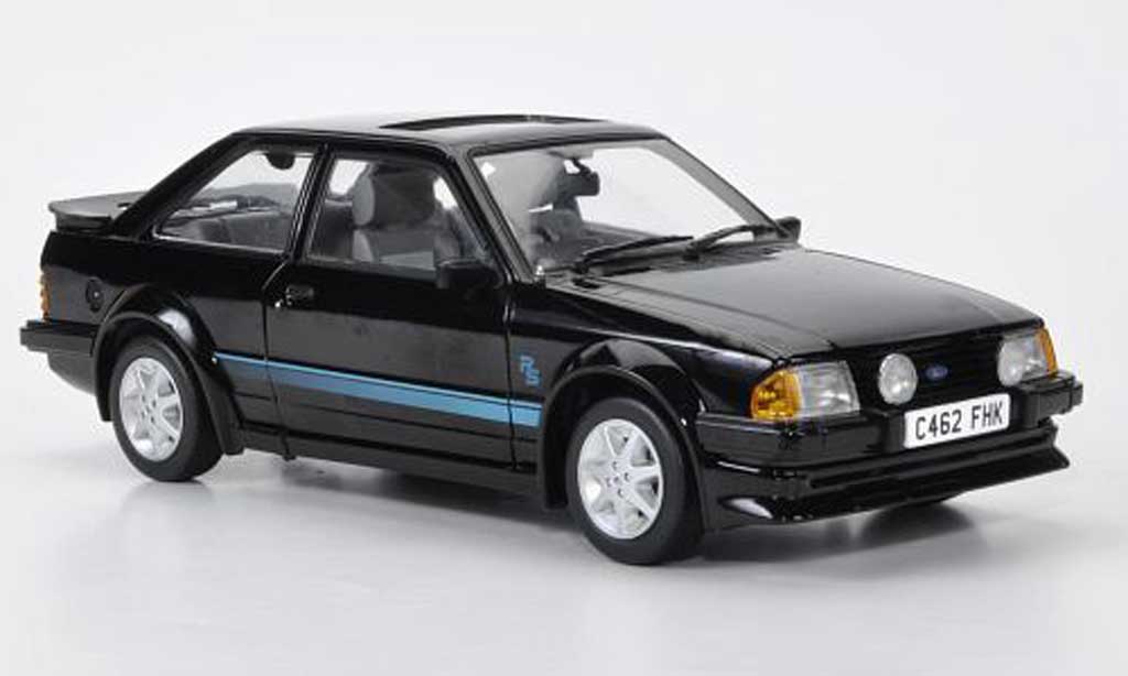 Ford Escort MK3 1/18 Sun Star MK3 Turbo nero RHD 1984 modellino in miniatura