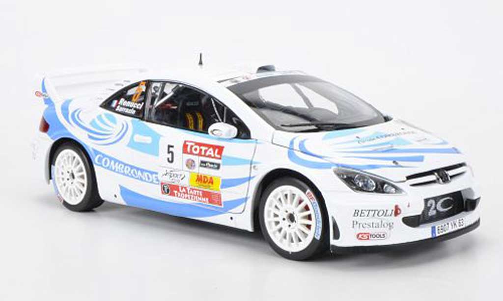 Peugeot 307 WRC 1/18 Sun Star WRC No.5 Combronde S.Sarrazin/J.Renucci Rally du Var 2011 modellino in miniatura