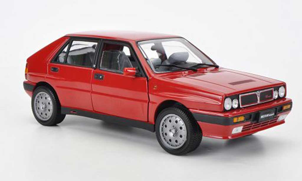 Lancia Delta HF Integrale 1/18 Sun Star HF Integrale 8V rosso 1990 modellino in miniatura