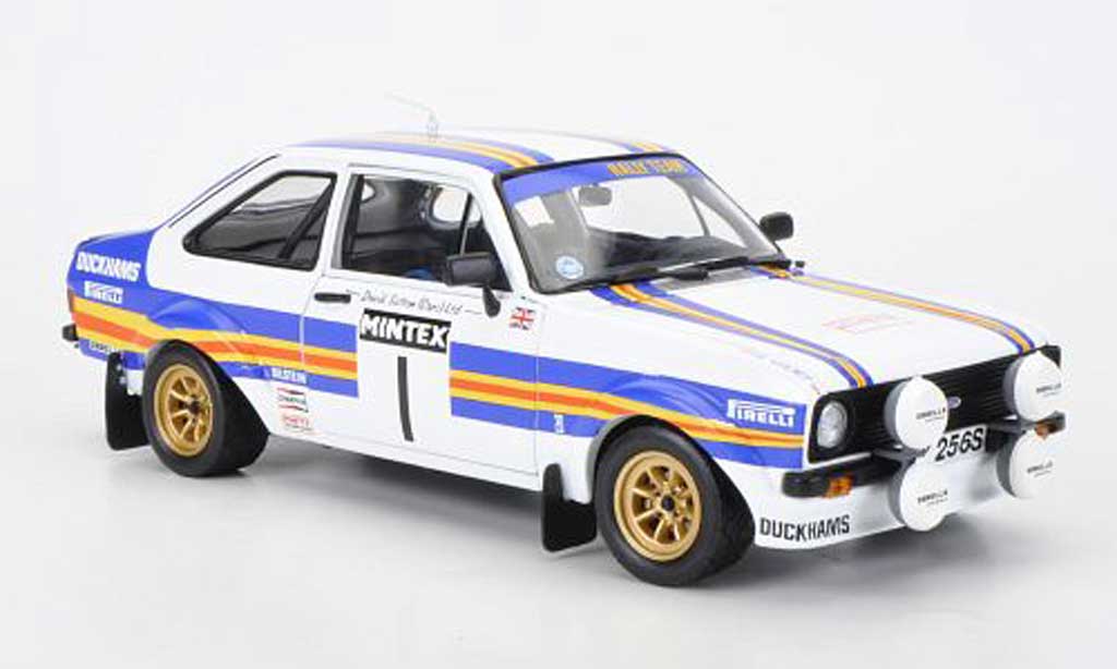 Ford Escort RS 1800 1/18 Sun Star RS 1800 No.1 rossohmans Mintex Internatinal Rally 1981 P.Airikkala/P.Short modellino in miniatura