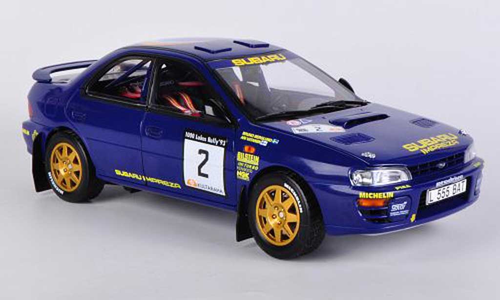 Subaru Impreza 1/18 Sun Star 555 No.2 2nd 1000 Lakes Rally 1993 A.Vantanen/B.Berglund modellino in miniatura