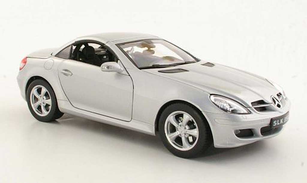 Mercedes Classe SLK 1/18 Welly 350 (R171) grigio metallisee 2004 modellino in miniatura