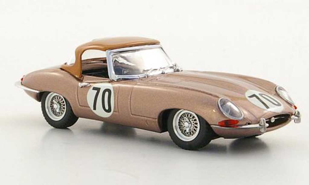 Jaguar E-Type 1961 1/43 Best 1961 Hardtop No.70 T.Fleming Nassau modellino in miniatura