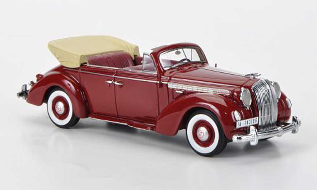 Opel Admiral 1/43 Neo Cabriolet rosso 1938 modellino in miniatura