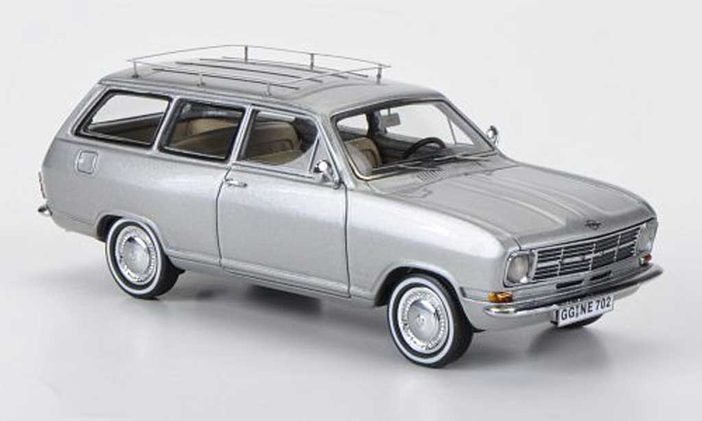 Opel Kadett B 1/43 Neo B Caravan grigio 1971 modellino in miniatura