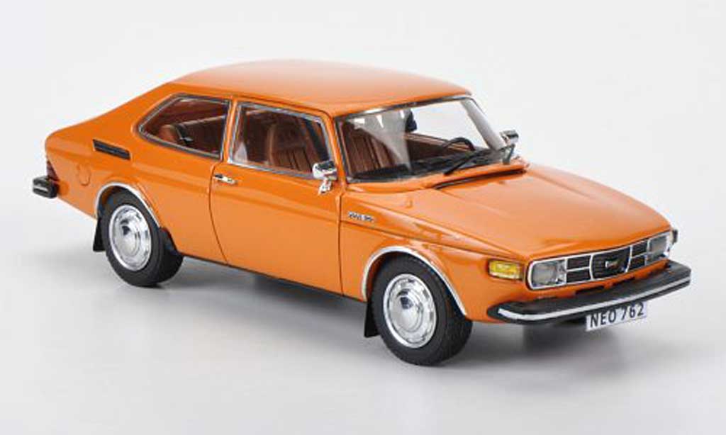 Saab 99 1/43 Neo GL orange 1975 modellino in miniatura