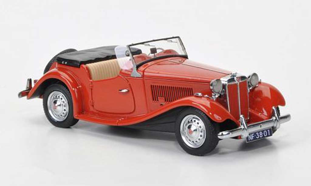 MG TD 1/43 Neo MkII rosso LHD 1950 modellino in miniatura