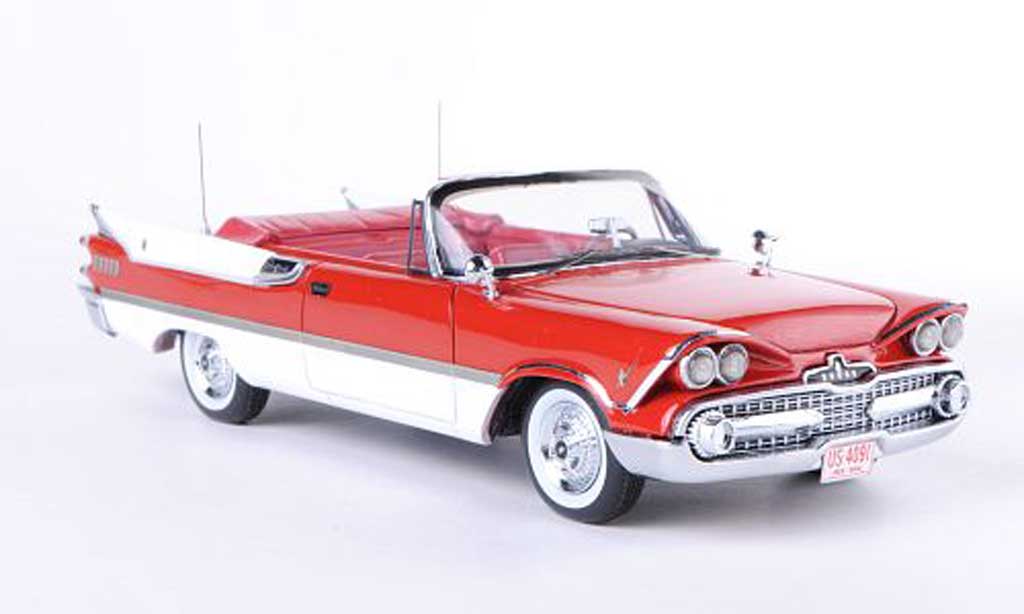Dodge Custom Royal Lancer 1/43 Neo Convertibile rosso/bianco 1959 modellino in miniatura