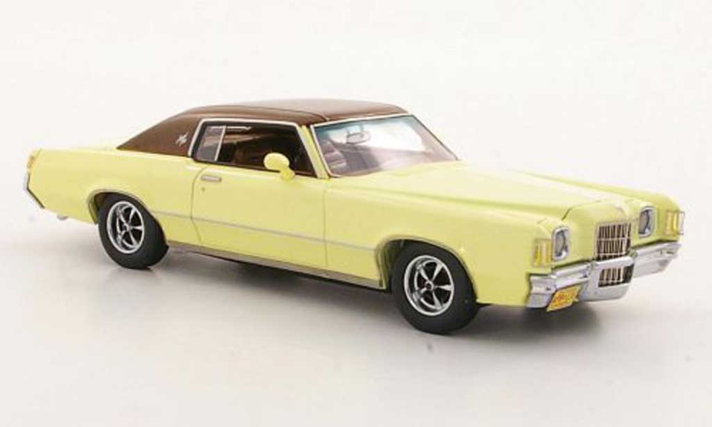 Pontiac Grand Prix 1/43 Neo Hardtop Coupe giallo/marronee 1972 modellino in miniatura