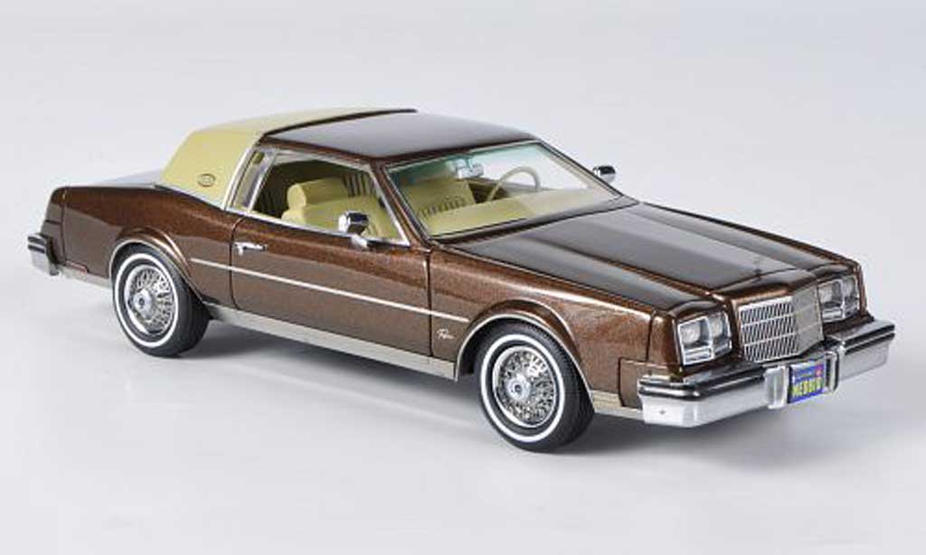 Buick Riviera 1982 1/43 Neo 1982 marronee/beige modellino in miniatura