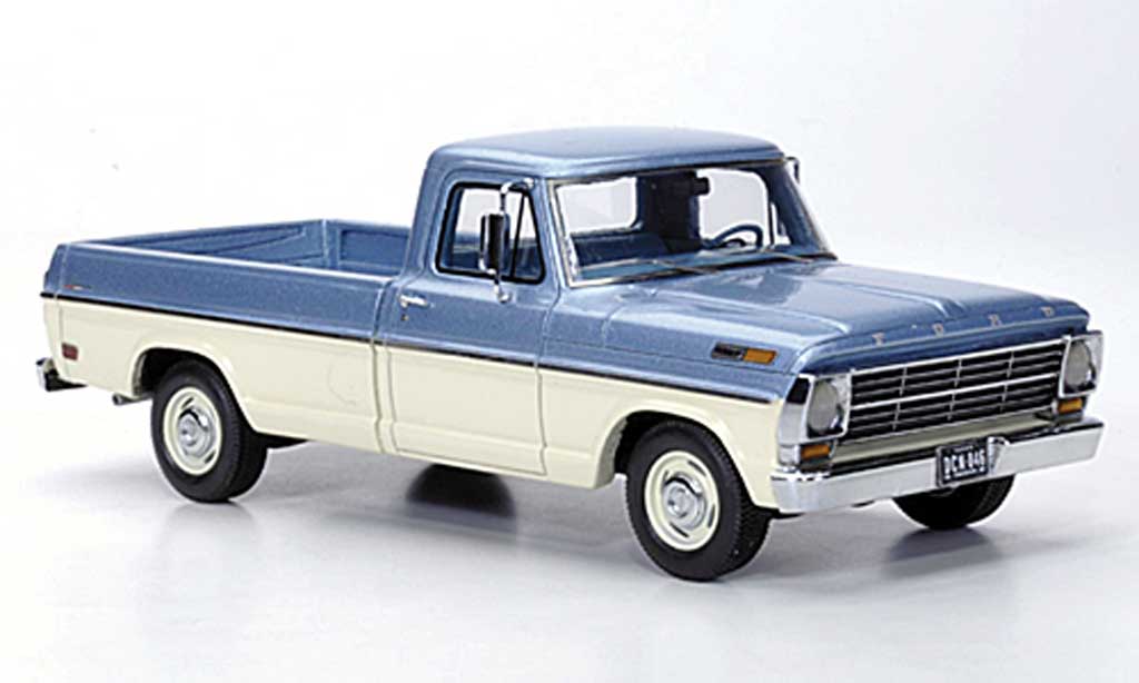 Ford F-100 1/43 Neo F 100 Pick Up grigio blu/bianco 1968 modellino in miniatura