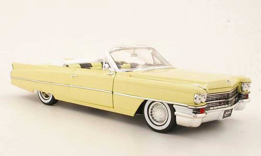 Cadillac Deville 1/18 Jada Toys Convertibile giallo 1963 modellino in miniatura