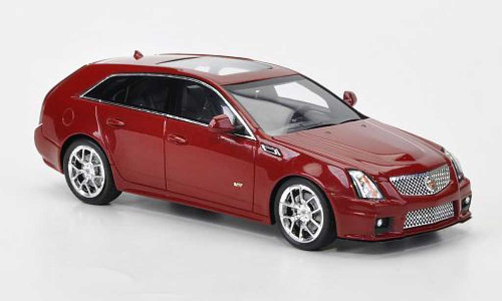 Cadillac CTS-V 1/43 Luxury Collectibles Sport Wagon rosso 2011 modellino in miniatura