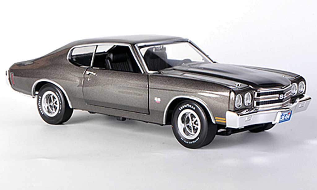 Chevrolet Chevelle 1970 1/18 Ertl 1970 SS454 grigio/nero modellino in miniatura