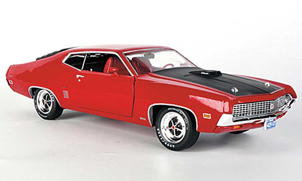 Ford Gran Torino 1/18 Ertl GT 429 rosso/mattnero 1970 modellino in miniatura
