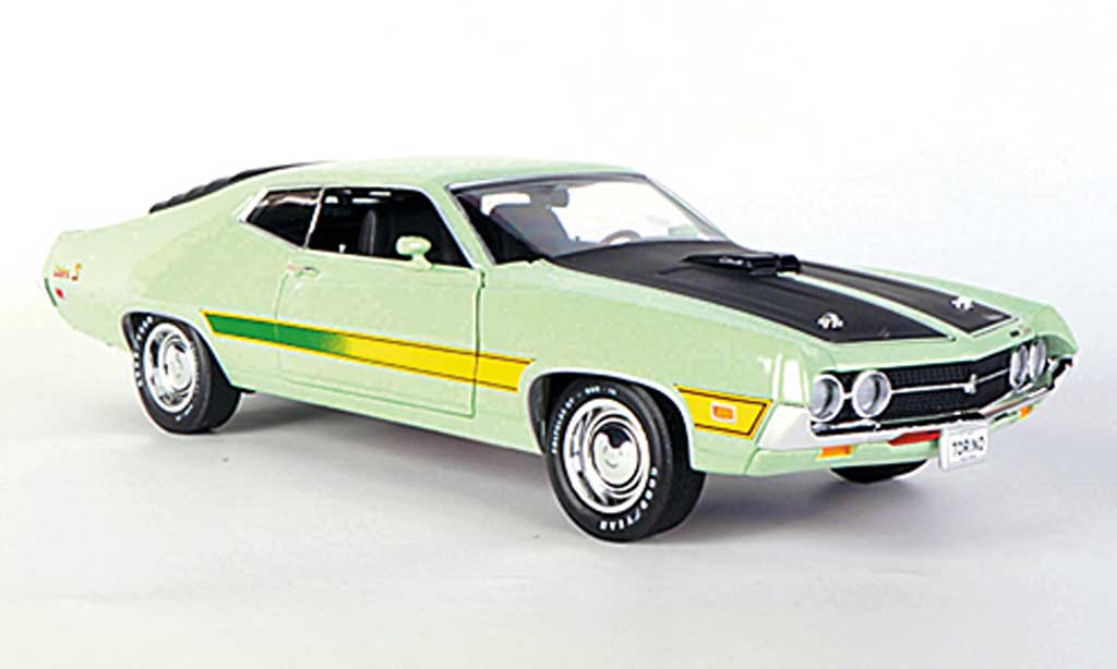 Ford Gran Torino 1/18 Ertl Cobra grun/mattnero 1971 modellino in miniatura