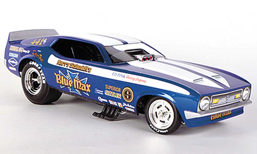 Ford Mustang 1971 1/18 Ertl 1971 Funny Car Blue Max R.Tharp NHRA modellino in miniatura