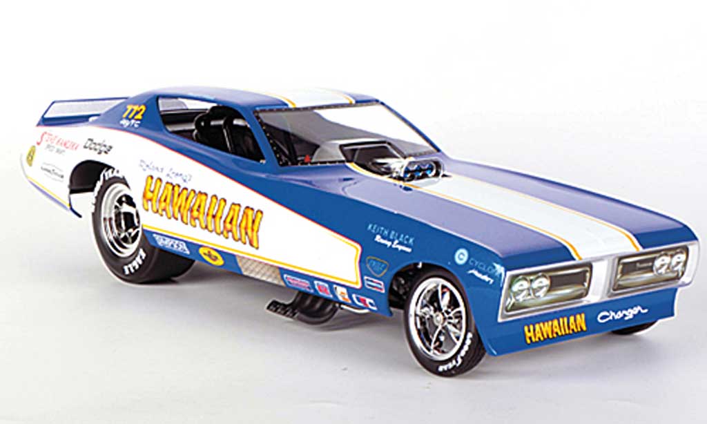 Dodge Charger 1971 1/18 Ertl 1971 Funny Car Hawaiian Racing B.Mass NHRA modellino in miniatura