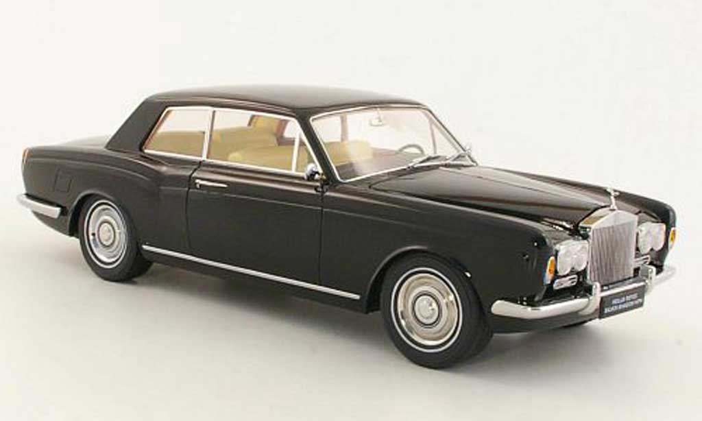 Rolls Royce Silver Shadow 1/18 Paragon Mulliner Park Ward Two-Door Coupe nero LHD 1968 modellino in miniatura
